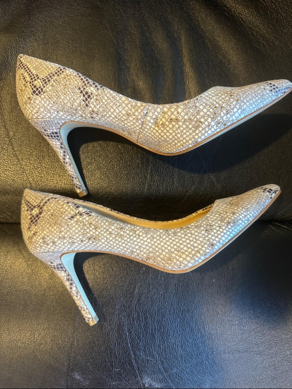 Jessica Simpson Snake-Print Pointed Pumps - Picture 3 of 7